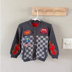 Little Sleepies Disney &‎ Pixar Piston Cup Bomber Jacket Size 2T